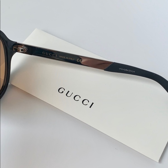Gucci Sunglasses GG0688S 005 Black/Yellow/Brown - Picture 7 of 9